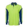 Lime Royal Gunna Hi Vis LS Polo Shirts